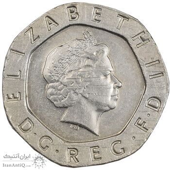 سکه 20 پنس 2007 الیزابت دوم - EF45 - انگلستان