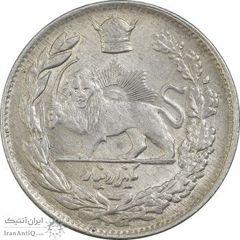 سکه 1000 دینار 1307 تصویری - MS62 - رضا شاه سکه 1000 دینار 1307 تصویری - MS62 - رضا شاه