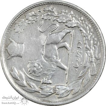 سکه 2000 دینار 1308 تصویری (چرخش 80 درجه) - EF45 - رضا شاه