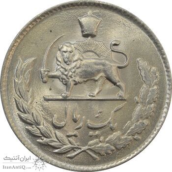 سکه 1 ریال 1335 - UNC - محمد رضا شاه سکه 1 ریال 1335 - UNC - محمد رضا شاه