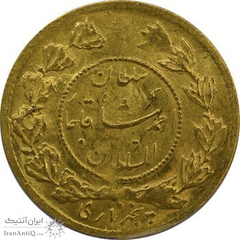 سکه طلا 5000 دینار 1337 تصویری - MS63 - احمد شاه