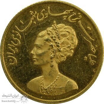 مدال طلا یادبود گارد شهبانو - نوروز 1352 - MS63 - محمد رضا شاه
