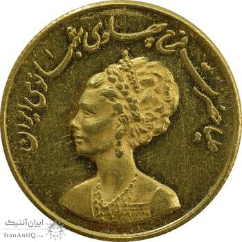 مدال طلا یادبود گارد شهبانو - نوروز 1355 - MS64 - محمد رضا شاه
