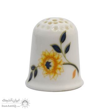 انگشتانه چینی قدیمی طرح گل - کد 005791