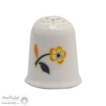 انگشتانه چینی قدیمی طرح گل - کد 005791