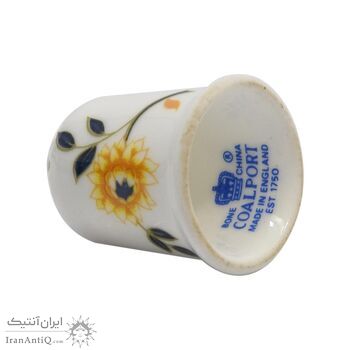انگشتانه چینی قدیمی طرح گل - کد 005791