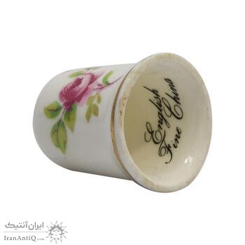 انگشتانه چینی قدیمی طرح گل - کد 005792