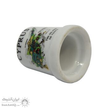 انگشتانه چینی قدیمی طرح کشور قبرس - کد 005802