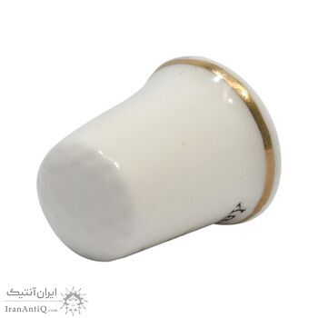 انگشتانه چینی قدیمی طرح گل و پروانه - کد 005805