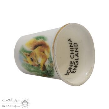 انگشتانه چینی قدیمی طرح سنجاب - کد 005806