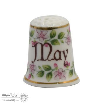 انگشتانه چینی قدیمی طرح ماه می - کد 005807