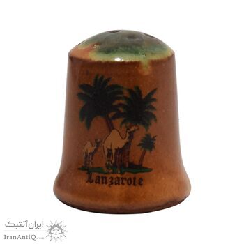 انگشتانه سفالی قدیمی طرح جزیره لانزاروته - کد 005809
