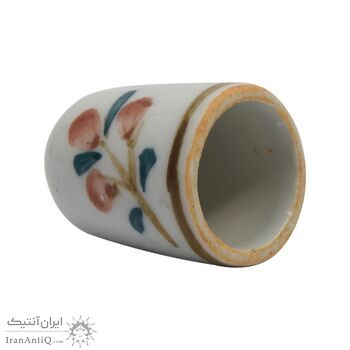 انگشتانه چینی قدیمی طرح گل - کد 005839