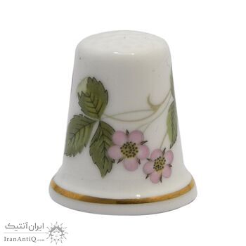انگشتانه چینی قدیمی طرح توت فرنگی - کد 005842