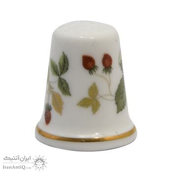 انگشتانه چینی قدیمی طرح توت فرنگی - کد 005842