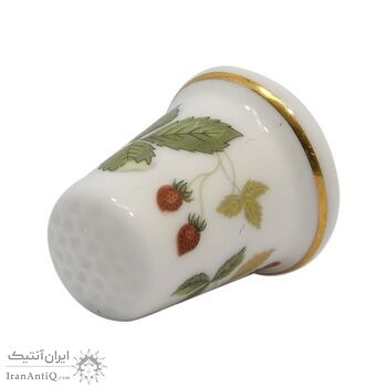 انگشتانه چینی قدیمی طرح توت فرنگی - کد 005842