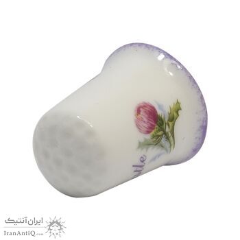 انگشتانه چینی قدیمی طرح گل - کد 005843