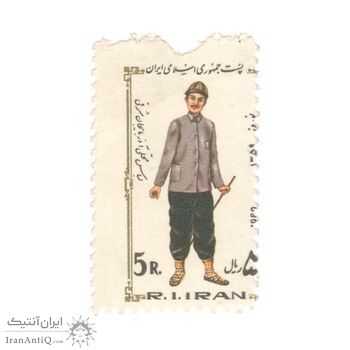 تمبر 5 ریال نوروز باستانی (خارج از کادر) - تک - جمهوری اسلامی