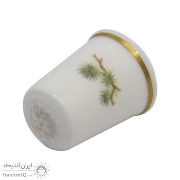 انگشتانه چینی قدیمی طرح سنجاب - کد 005787