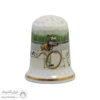 انگشتانه چینی قدیمی طرح کودکان - کد 005794