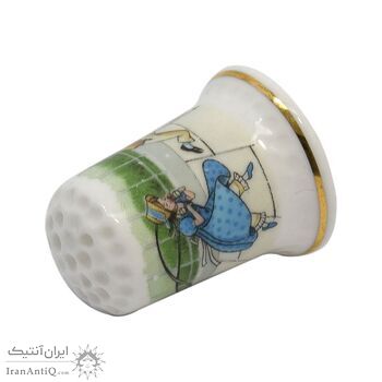 انگشتانه چینی قدیمی طرح کودکان - کد 005794