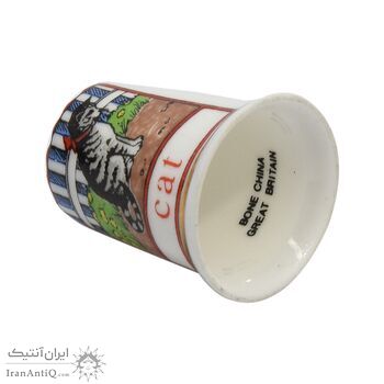 انگشتانه چینی قدیمی طرح گربه - کد 005814