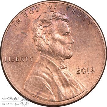 سکه 1 سنت 2018 لینکلن - MS62 - آمریکا