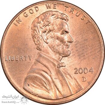 سکه 1 سنت 2004D لینکلن - MS63 - آمریکا