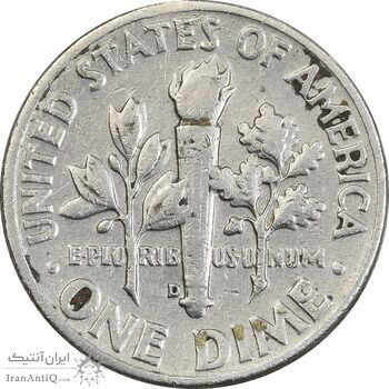سکه 1 دایم 1958D روزولت - EF40 - آمریکا