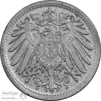 سکه 10 فینیگ 1917 ویلهلم دوم - EF45 - آلمان