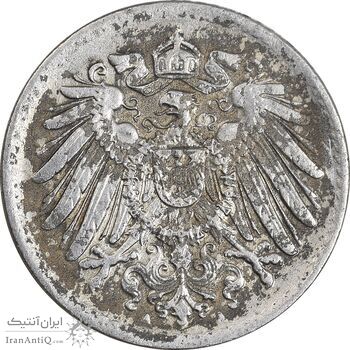 سکه 5 فینیگ 1919A ویلهلم دوم - EF40 - آلمان