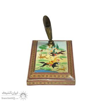 جاقلمی خاتم کاری طرح شکارگاهی - 051334