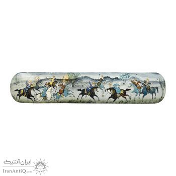 جاقلمی خاتم کاری طرح بازی چوگان - 051338