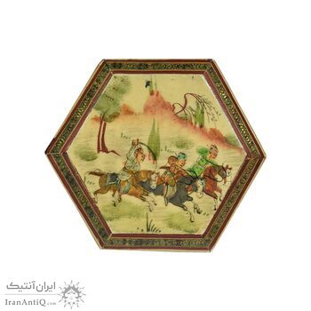 جعبه خاتم کاری طرح شکارگاهی - 051348 جعبه خاتم کاری طرح شکارگاهی - 051348