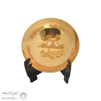کاسه دکوری برنز با روکش آب طلا 24 عیار (با جعبه) - ساخت ژاپن - 051328