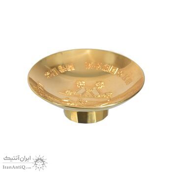 کاسه دکوری برنز با روکش آب طلا 24 عیار (با جعبه) - ساخت ژاپن - 051328