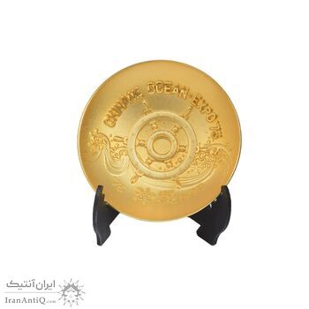 کاسه دکوری برنز با روکش آب طلا 24 عیار (با جعبه) - ساخت ژاپن - 051329