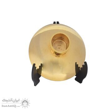 کاسه دکوری برنز با روکش آب طلا 24 عیار (با جعبه) - ساخت ژاپن - 051329