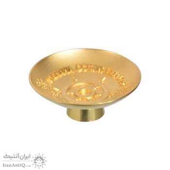 کاسه دکوری برنز با روکش آب طلا 24 عیار (با جعبه) - ساخت ژاپن - 051329