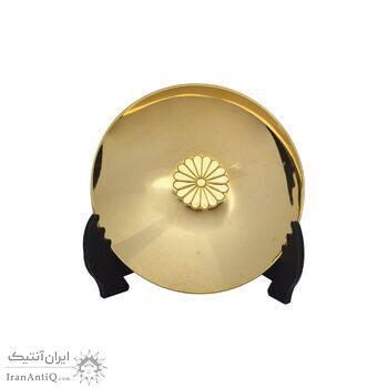 کاسه دکوری برنز با روکش آب‌طلا 24 عیار (با جعبه) - ساخت ژاپن - 051330