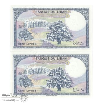 اسکناس 100 لیره 1988 جمهوری - جفت - UNC63 - لبنان