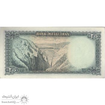 اسکناس 200 ریال سری سوم - تک - AU58 - محمد رضا شاه اسکناس 200 ریال سری سوم - تک - AU58 - محمد رضا شاه