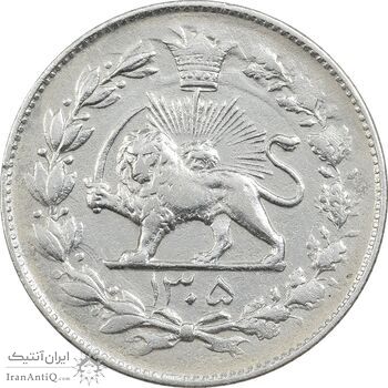 سکه 1000 دینار 1305 رایج - EF45 - رضا شاه