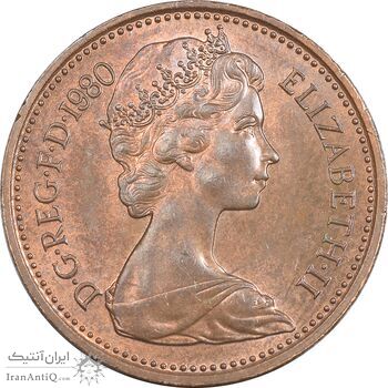 سکه 1 پنی 1980 الیزابت دوم - MS62 - انگلستان