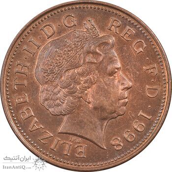 سکه 2 پنس 1998 الیزابت دوم - AU55 - انگلستان