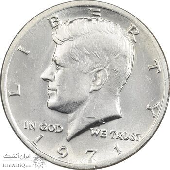 سکه نیم دلار 1971 کندی - MS61 - آمریکا