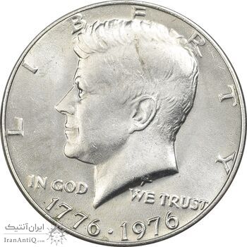 سکه نیم دلار 1976 جشن دویست سالگی کندی - MS61 - آمریکا سکه نیم دلار 1976 جشن دویست سالگی کندی - MS61 - آمریکا