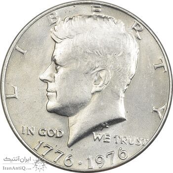 سکه نیم دلار 1976 جشن دویست سالگی کندی - AU58 - آمریکا