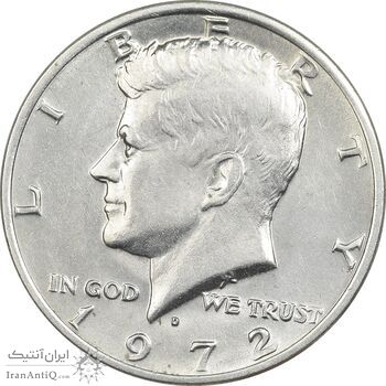 سکه نیم دلار 1972D کندی - AU58 - آمریکا