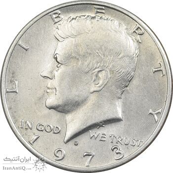 سکه نیم دلار 1973D کندی - AU58 - آمریکا